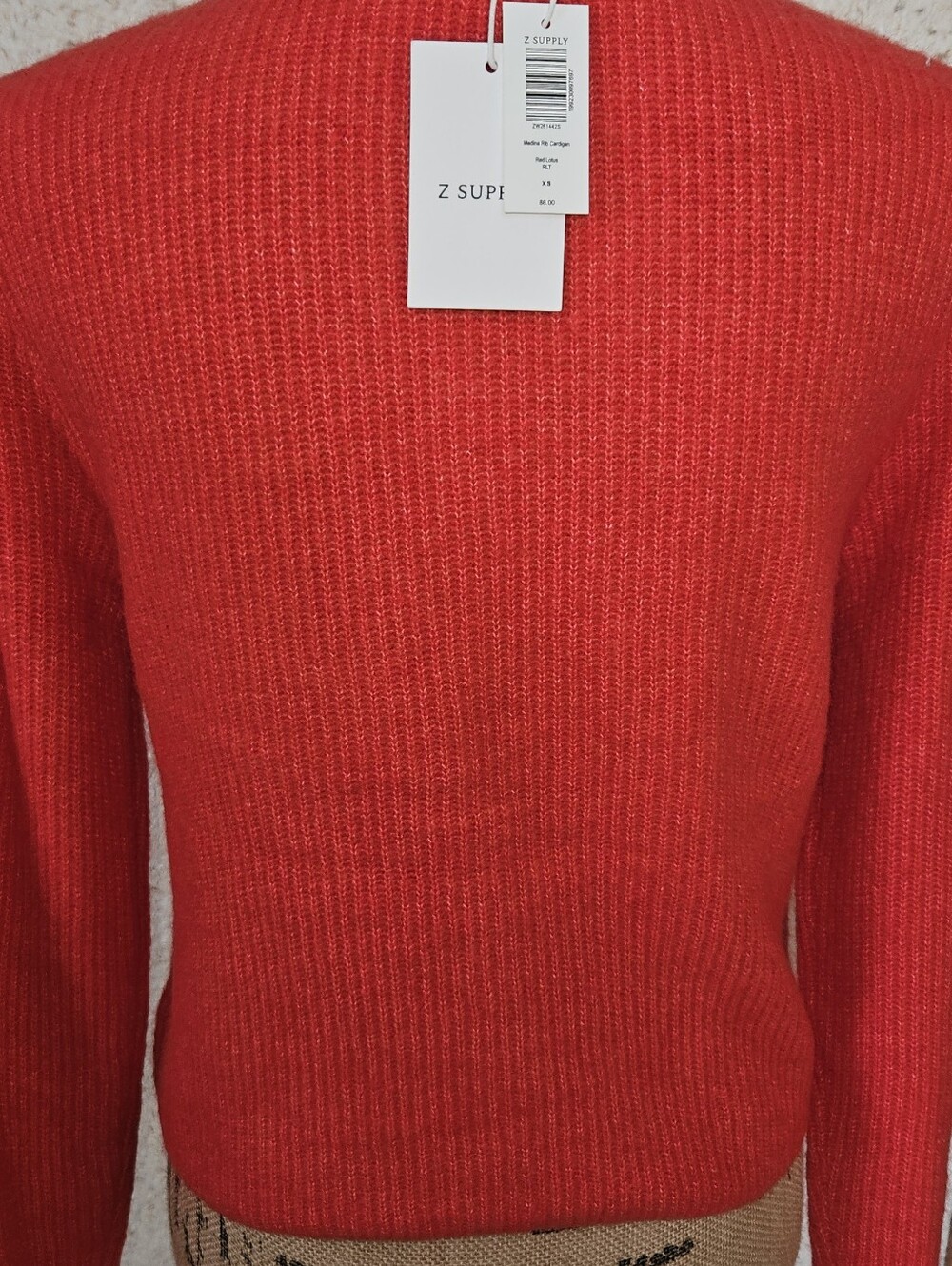 Z Supply Coral Button-Up Ribbed Knit Cardigan. Brand New With Tag - Picture 3 of 7